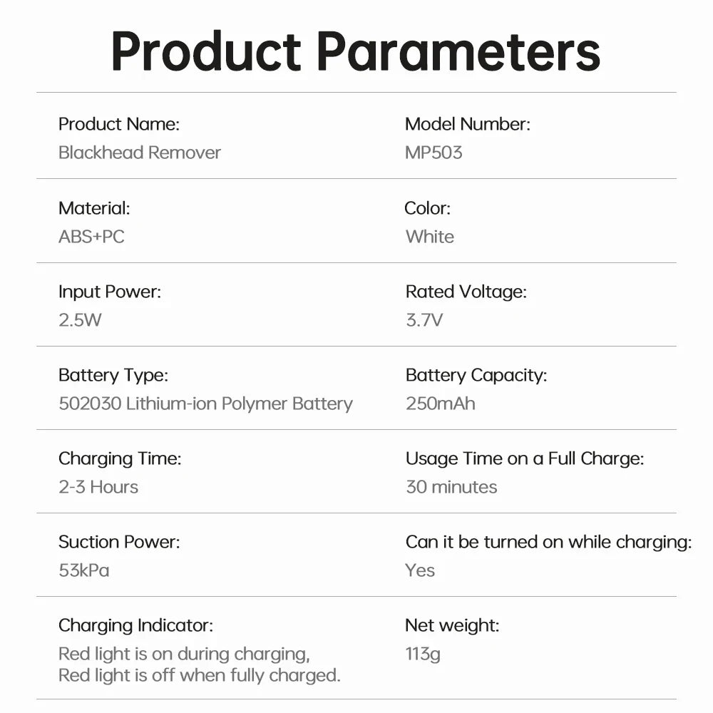 Electric Blackhead Remover